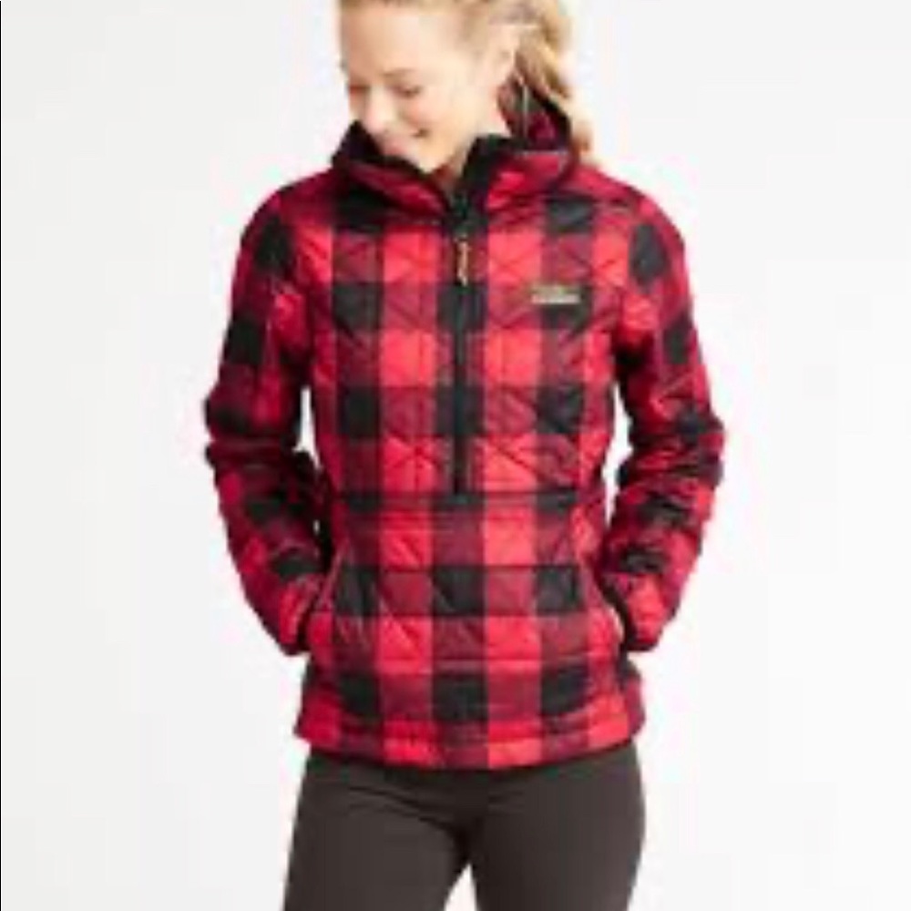LL Bean Katahdin Pullover in Buffalo Plaid